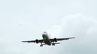 Easyjet A319100 GEZIY Landing at London Gatwick [upl. by Flip]