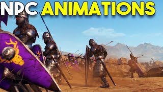 NEW Bannerlord NPC Animations  Mount and Blade II Developer Blog [upl. by Ahsakal685]