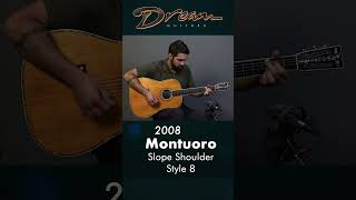 Dream Guitars  2008 Montuoro Slope Shoulder Style 8 Brazilian RWAdirondack Spruce guitardemo [upl. by Oab]