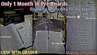 1 month left for Pre Boards😳⏳CBSE 10th GraderMaking a Planner📋cbse10thgrader youtubevideo [upl. by Nodnahs]