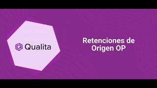 Retenciones de Origen OP [upl. by Lubbock473]