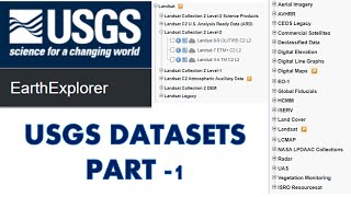 Part 1  USGS Earth Explorer Datasets  datadownloading06 [upl. by Hyacintha]