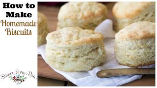 How to Make Homemade Biscuits from Scratch Just 6 ingredients [upl. by Ominorej176]