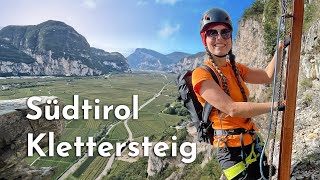 Fast 1000 Meter über dem Abgrund Klettersteig an der Südtiroler Weinstraße [upl. by Nitnilc]