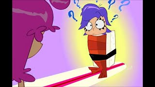 Hi Hi Puffy AmiYumi  Yumi Yoshimura transforms into Sushi [upl. by Ylrebnik304]