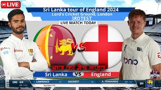 Live England Vs Sri lanka Live  3rd Test  ENG Vs SL Live Match Today  Sri lanka Vs England [upl. by Elatia]