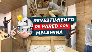 ✌️DECORACIÓN con REVESTIMIENTO de PARED CON MELAMINA [upl. by Packer875]