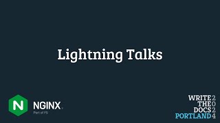 Lightning Talks  Day 1 [upl. by Maximilianus]