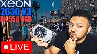 XEON 2630 V3  RX 550 4GB  TESTE AO VIVO [upl. by Lodie]