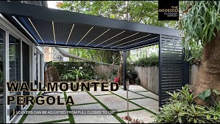 Bioclimatic Wallmounted Pergola 13x18 [upl. by Thrift]