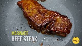 Beef Steak Marinade Easy Recipe  Beef Steak Marinade Ingredients and Procedure [upl. by Conlon943]