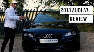 Review Audi A7 TDI Quattro Black Edition 2013 [upl. by Annaegroeg]