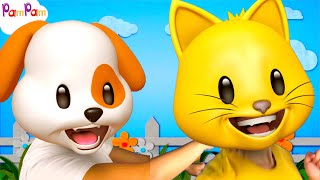 🌈 Songs For Kids  Learn Animals  PamPam Family Nursery Rhymes amp Kids Songs [upl. by Grani]