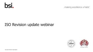 ISO 9001 ISO 14001 and ISO 45001 Revision Updates 25 March 2015 [upl. by Rayner]