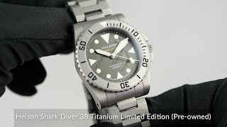 Helson Shark Diver 38 Titanium Limited Edition Preowned [upl. by Procto]