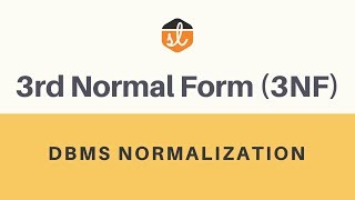 Third Normal Form 3NF  Database Normalization  DBMS [upl. by Nageem480]