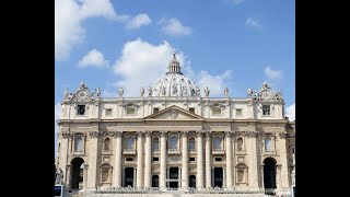 Fachada de la basílica de San Pedro del Vaticano de Maderno [upl. by Kerek539]