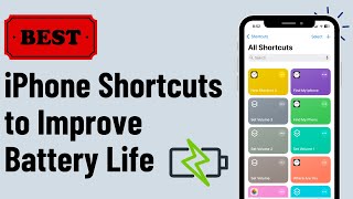 Improve Your iPhones Battery Life Using This Shortcuts [upl. by Giwdul]