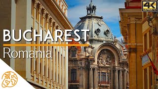 Bucharest Romania 4k Travel Guide Walking Tour [upl. by Aicnatsnoc]