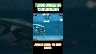 Temnodontosaurus vs Kronosaurus  Jurassic World The Game Shorts [upl. by Kecaj]