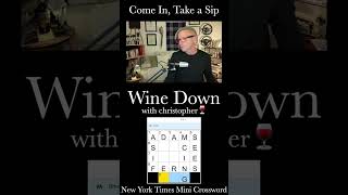 Tuesday Mini Time Wine Down amp Solve the NYT Mini Crossword 🍷 shorts [upl. by Larochelle]