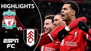 🚨 DRAMATIC TWIST 🚨 Liverpool vs Fulham  Carabao Cup Highlights  ESPN FC [upl. by Rawdon]