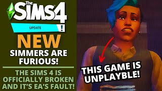 THE SIMS 4 IS OFFICIALLY BROKEN RIGHT NOW [upl. by Airetnuhs]