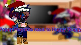 Poppy playtime react to Huggy Wuggy Merry Christmas 🎄 [upl. by Giarg493]