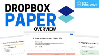 Dropbox Paper Overview 2021 [upl. by Aivul]