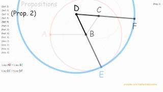 Euclids elements proposition 2 [upl. by Etnwahs]