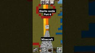 Minecraft diorite castle 🏰 part 6 wall build shorts minecraft gaming castle [upl. by Aggi646]