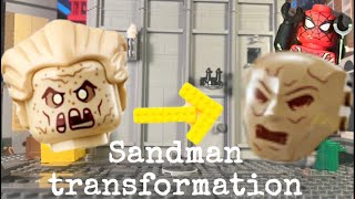 Lego Sandman Transformation Stop Motion Animation [upl. by Sherrie]