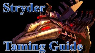 STRYDER TAMING GUIDE  How to Tame Stryder amp Abilities  Stryder Location [upl. by Nalyorf]