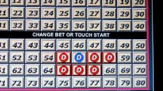 20 card video keno 7 spot jackpot pattern from MultiCardKenoClubcom [upl. by Male]