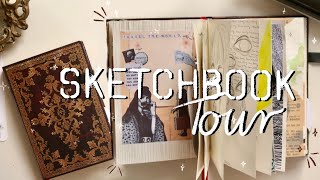 Sketchbook Tour • Art Journal • Paperblanks Sketchbook • Creativity amp Coffee [upl. by Laurianne]