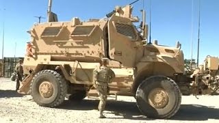 US Army MaxxPro MRAP and MATV armored vehicles based in Afghanistan [upl. by Notsuoh]