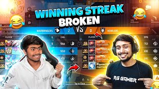 First Time Break 69 Winning Streak 😱 Huzai Vs Angry Youtuber 😡 लोडू छंद गुस्सा  Free Fire max [upl. by Ahsinod236]