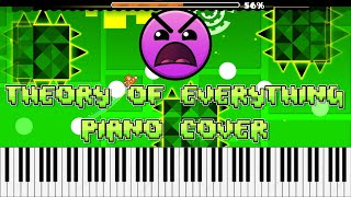 Theory of Everything Geometry Dash Piano Cover [upl. by Elpmid]