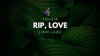 RIP LOVE  FAOUZIA Lirik terjemah Indonesia [upl. by Johnathon820]