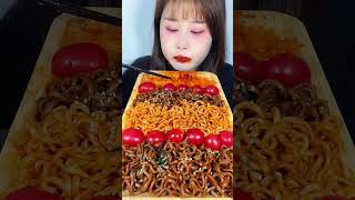 Spicy Spicy Noodles Food Yummy Asmr Mukbang [upl. by Alol]