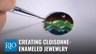 Creating CloisonneEnameled Jewelry with Ricky Frank [upl. by Atteve359]