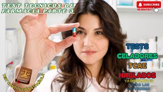 TEST TECNICOS DE FARMACIA PARTE 3 [upl. by Alamap537]