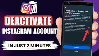 Instagram Account Deactivate kaise kare  Delete Instagram Account 2025 [upl. by Reinnej225]