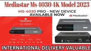 Mediastar MS4030 4K Pro Uydu Alıcı Kutu Açılış Menü İnceleme [upl. by Tarabar292]