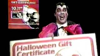 1982 McDonalds Halloween Gift Certificate Commercial  Count Scary Detroit Horror Host [upl. by Lasonde]