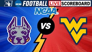 UAlbany Great Danes vs West Virginia Mountaineers  NCAA Football Live Scoreboard [upl. by Hartwell]