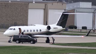 GULFSTREAM G450 Arrives From Teterboro DO YOU RECOGNIZE WHO GETS IN THE LIMO [upl. by Ainslee272]