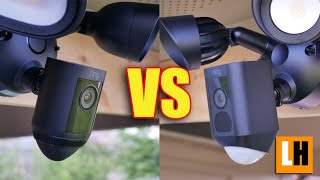 Ring Floodlight Cam Pro VS Wired Plus  Comparing Rings Floodlight Cameras  Which ONE is WORTH IT [upl. by Gothar]