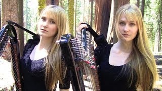 ASLEEP  The Smiths Harp Twins HARP ROCK [upl. by Vitale745]