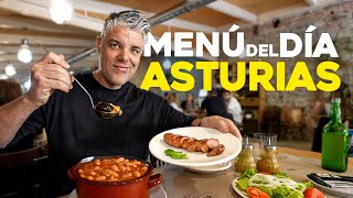 El MENÚ del DÍA MÁS BESTIA de ASTURIAS PLATOS ENORMES POR ESTE PRECIO [upl. by Kremer]